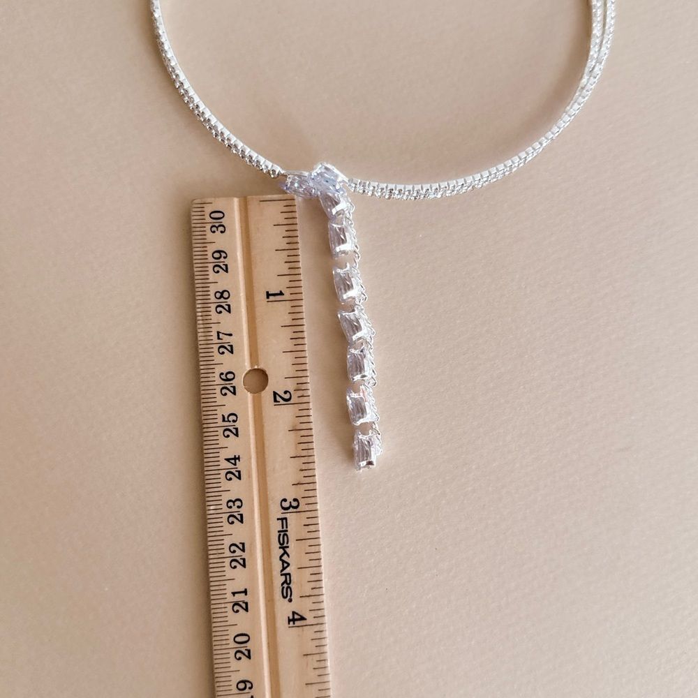 Diamond choker necklace S831 - Picture 4 of 4